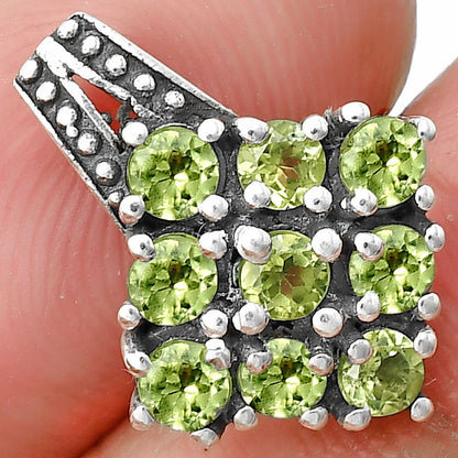 Natural Gemstones Round Shape 925 Silver Pendant Jewelry DGP1004 P-1094