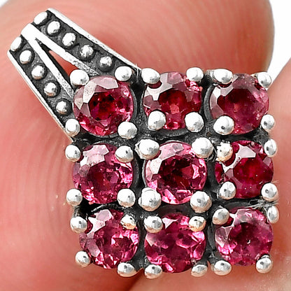 Natural Gemstones Round Shape 925 Silver Pendant Jewelry DGP1004 P-1094