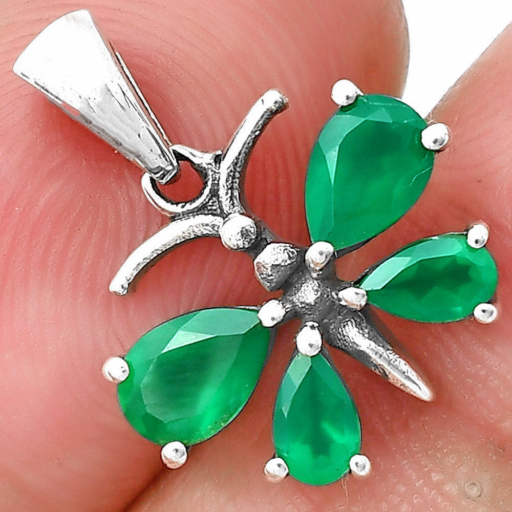 Natural Gemstones Pear Shape 925 Silver Pendant Jewelry DGP1008 P-1117