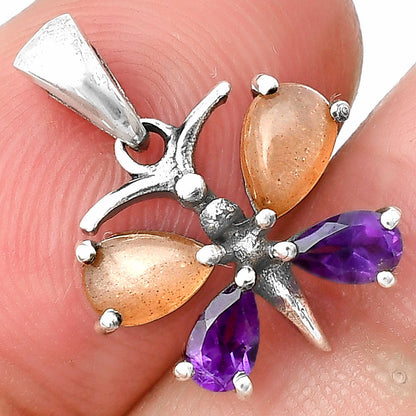 Natural Gemstones Pear Shape 925 Silver Pendant Jewelry DGP1008 P-1117