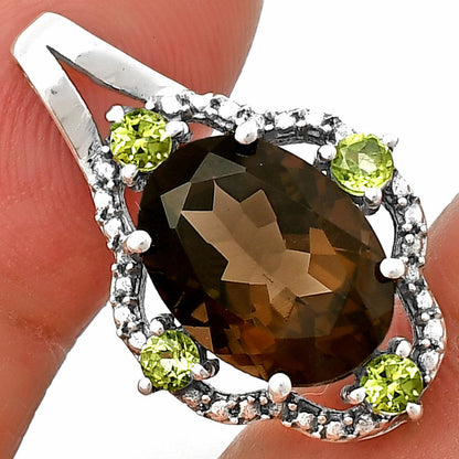 Natural Gemstones Oval Shape 925 Silver Pendant Jewelry DGP1012 P-1114