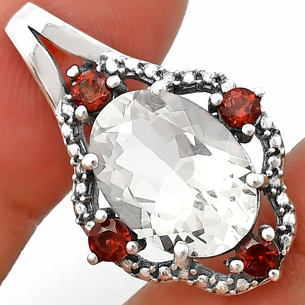 Natural Gemstones Oval Shape 925 Silver Pendant Jewelry DGP1012 P-1114