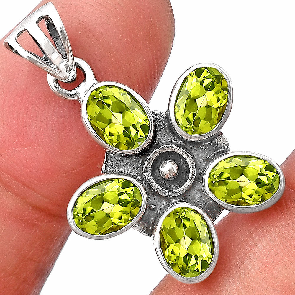 Natural Gemstones Oval Shape 925 Silver Pendant Jewelry DGP1013 P-1024