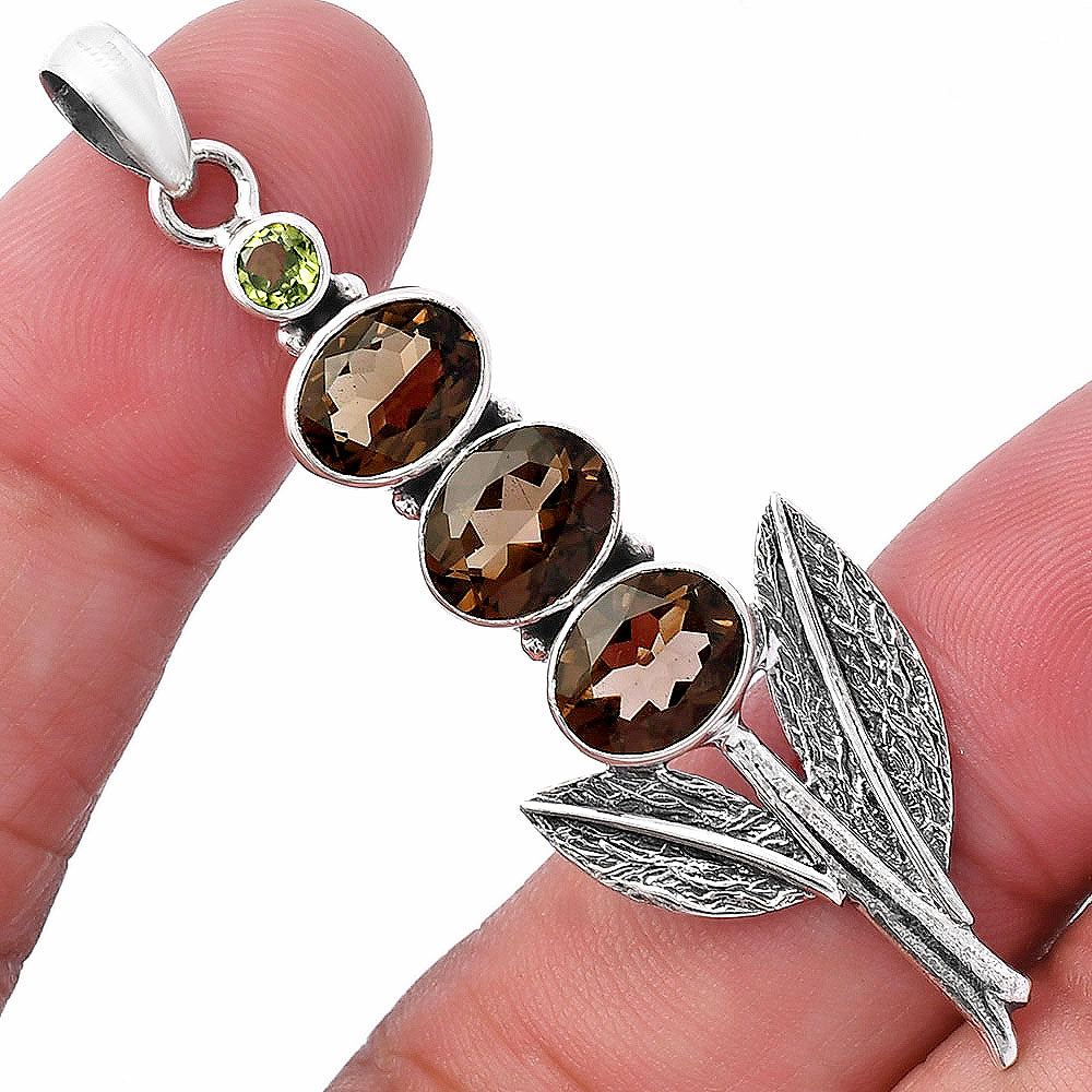 Natural Gemstones Oval Shape 925 Silver Pendant Jewelry DGP1014 P-1128