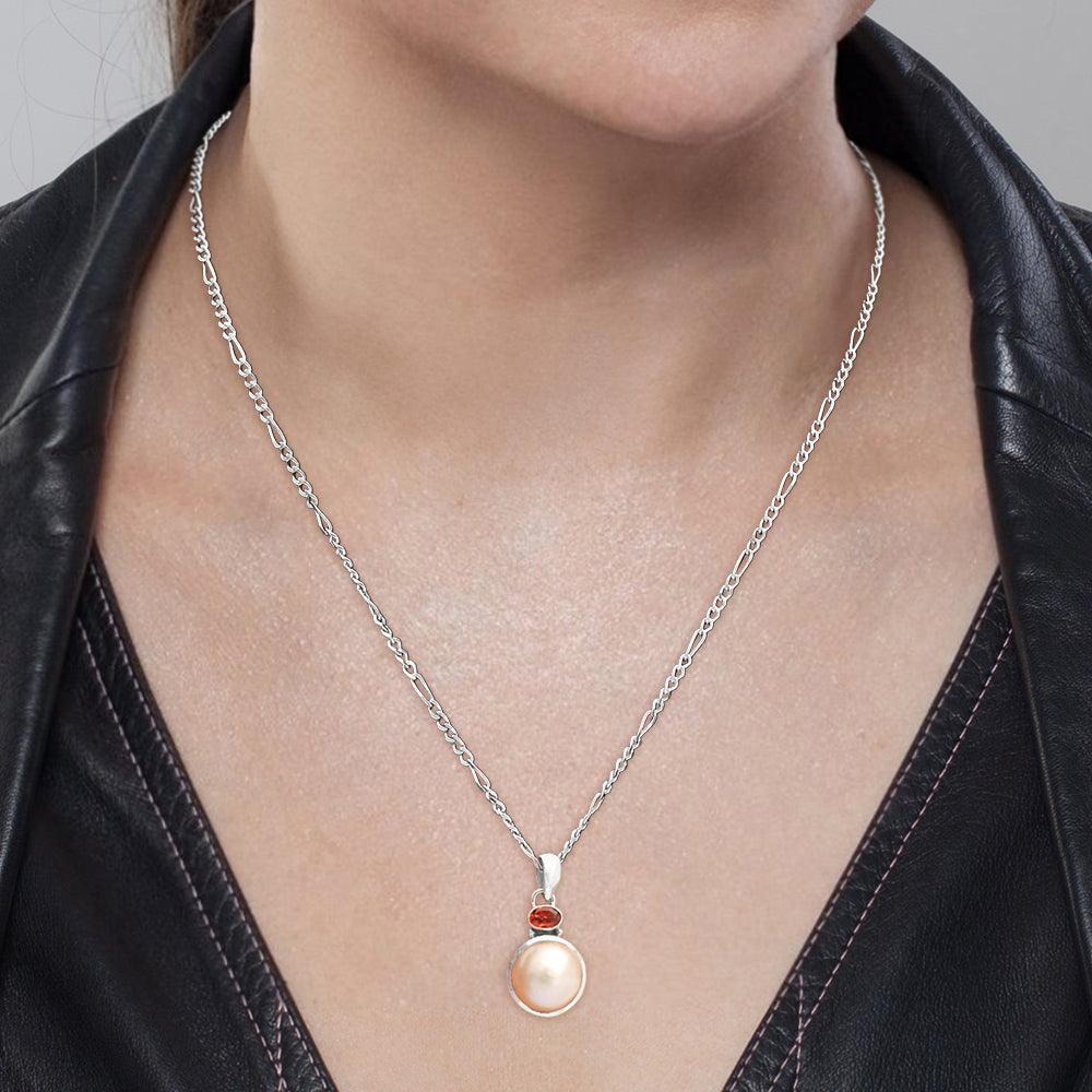 Natural Gemstones Round Shape 925 Sterling Silver Pendant Jewelry DGP1015 P-1077