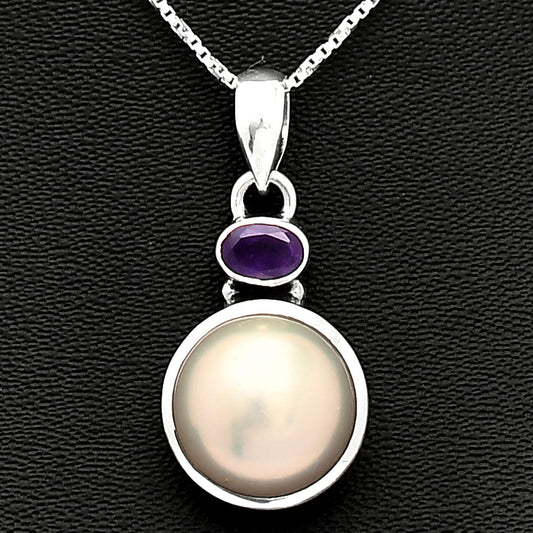 Natural Gemstones Round Shape 925 Sterling Silver Pendant Jewelry DGP1015 P-1077