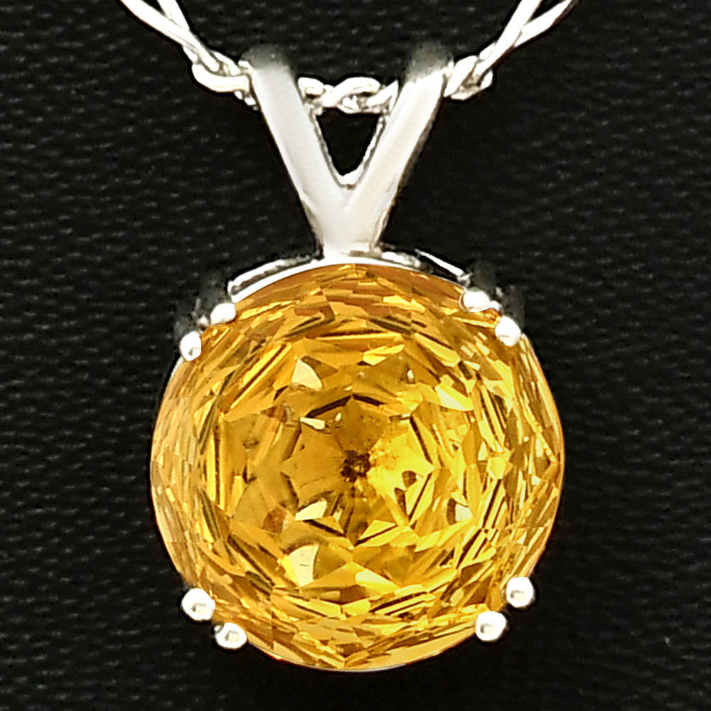 Natural Gemstones Round Shape 925 Sterling Silver Pendant Jewelry DGP1019 P-1737