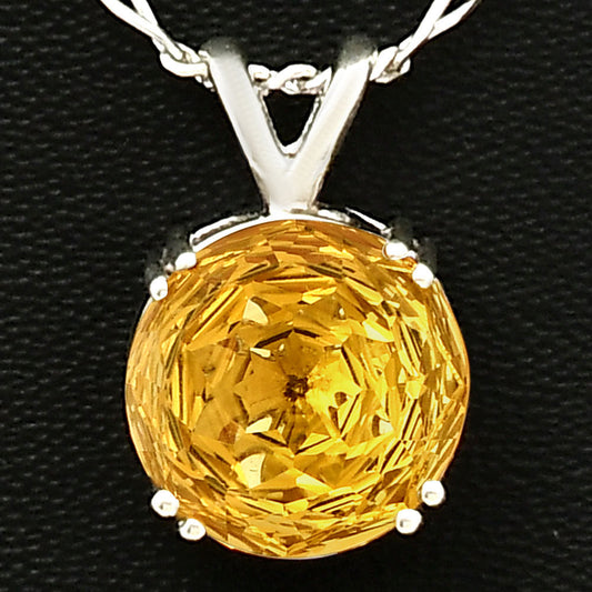 Natural Gemstones Round Shape 925 Sterling Silver Pendant Jewelry DGP1019 P-1737