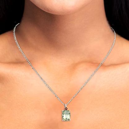 Natural Gemstones Cushion Shape 925 Silver Pendant Jewelry DGP1021 P-1113