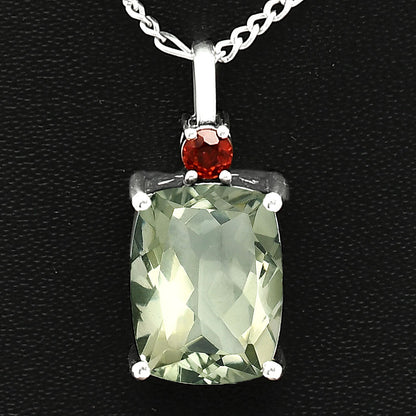 Natural Gemstones Cushion Shape 925 Silver Pendant Jewelry DGP1021 P-1113