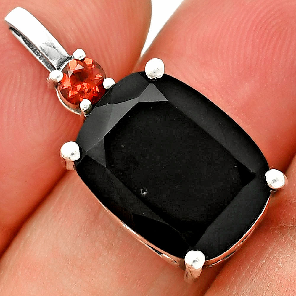 Natural Gemstones Cushion Shape 925 Silver Pendant Jewelry DGP1021 P-1113