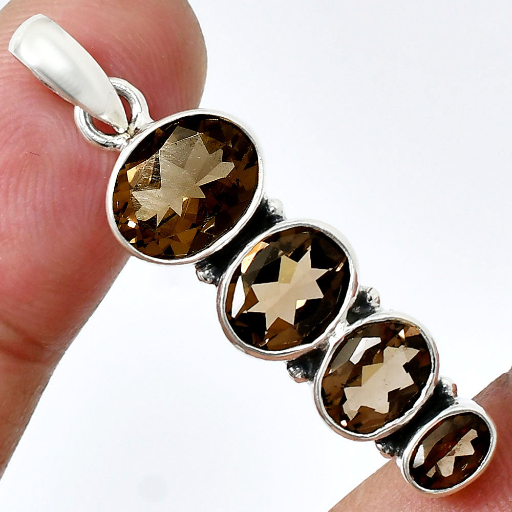 Natural Gemstones Oval Shape 925 Sterling Silver Pendant Jewelry DGP1022 P-1119-8