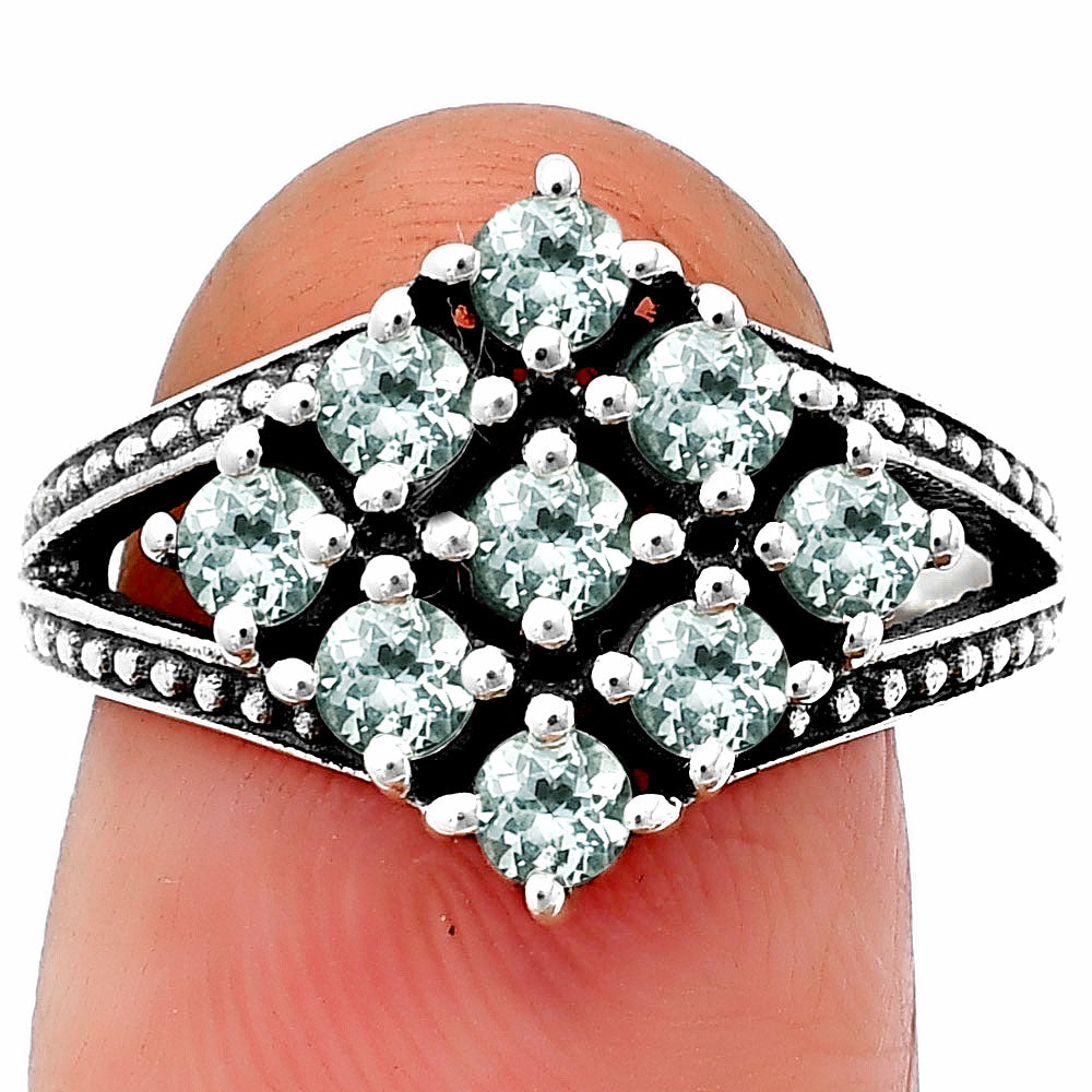 Natural Gemstones 925 Sterling Silver Ring Size 5-9 Jewelry DGR1106 R-1018