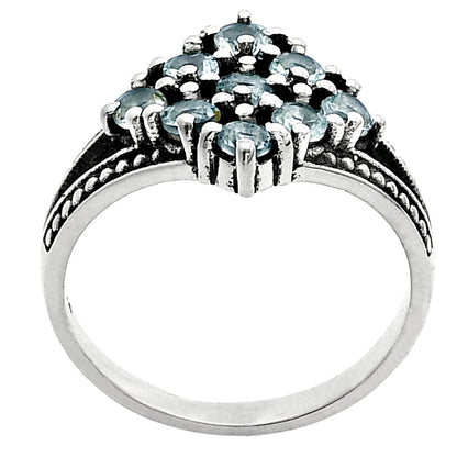 Natural Gemstones 925 Sterling Silver Ring Size 5-9 Jewelry DGR1106 R-1018