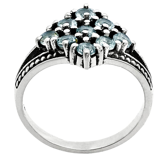 Natural Gemstones 925 Sterling Silver Ring Size 5-9 Jewelry DGR1106 R-1018