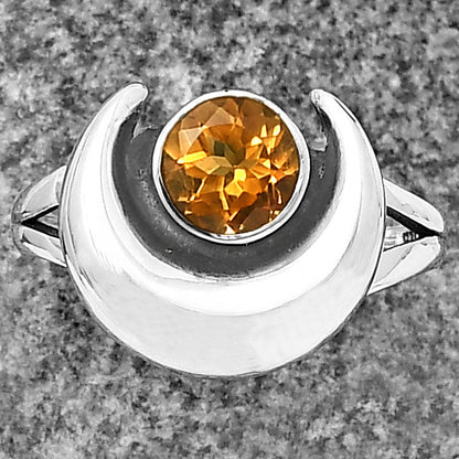 Crescent Moon - Natural Gemstones 925 Silver Ring Size 5-9 Jewelry DGR1117 R-1072-2