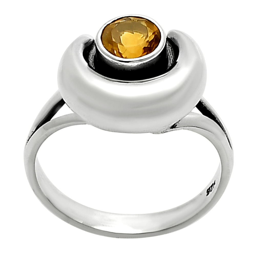 Crescent Moon - Natural Gemstones 925 Silver Ring Size 5-9 Jewelry DGR1117 R-1072-4