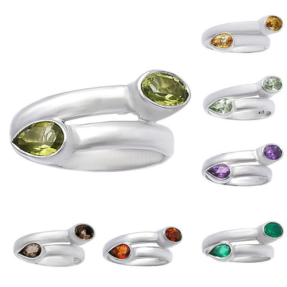 Natural Gemstones 925 Silver Ring Size 5-8 Jewelry DGR1128 R-1190-0