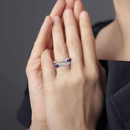 Natural Gemstones 925 Silver Ring Size 5-8 Jewelry DGR1128 R-1190-1