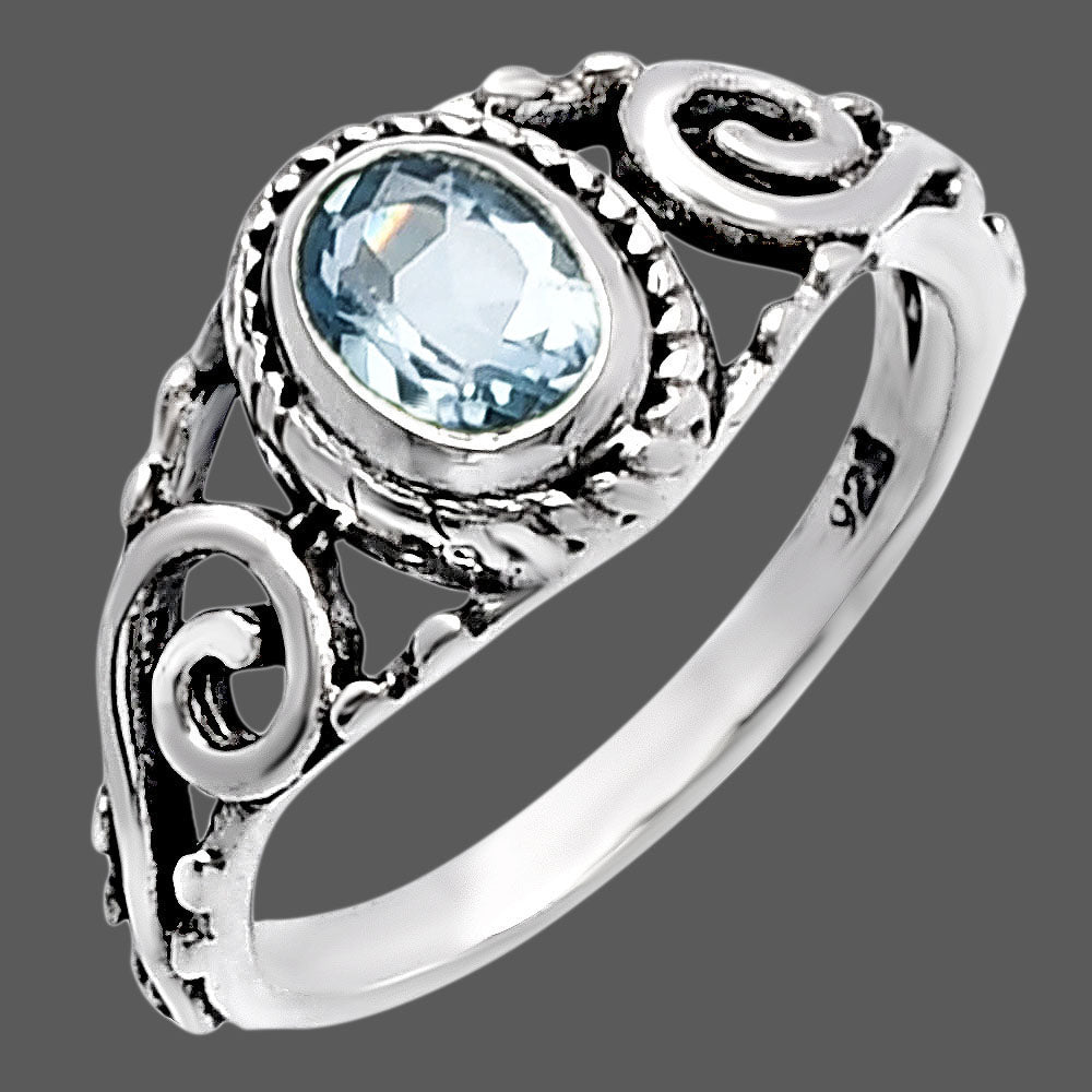 Natural Gemstones 925 Silver Ring Size 5-8 Jewelry DGR1132 R-1043