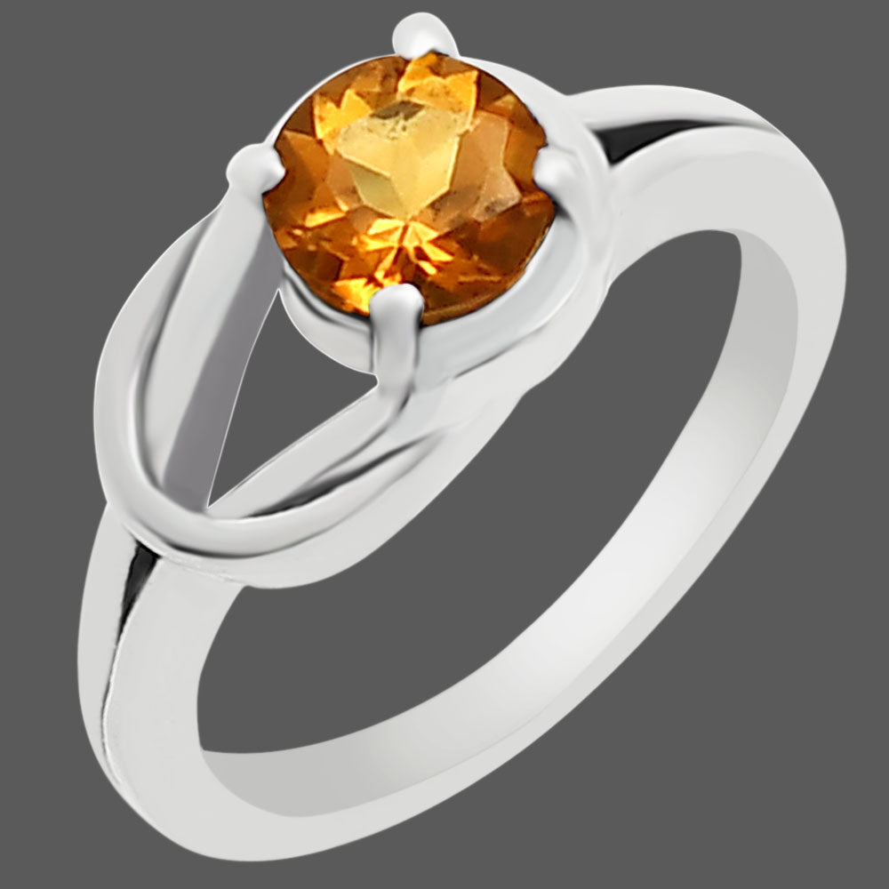 Natural Gemstones Round Shape 925 Silver Ring Size 6-9 Jewelry DGR1141 R-1215-3