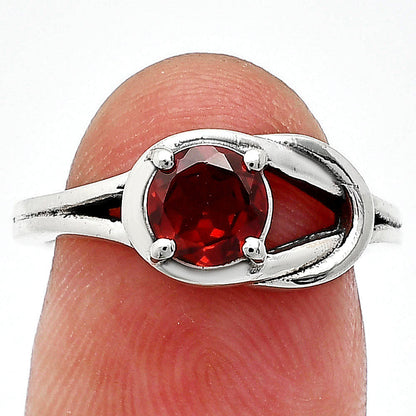 Natural Gemstones Round Shape 925 Silver Ring Size 6-9 Jewelry DGR1141 R-1215-5