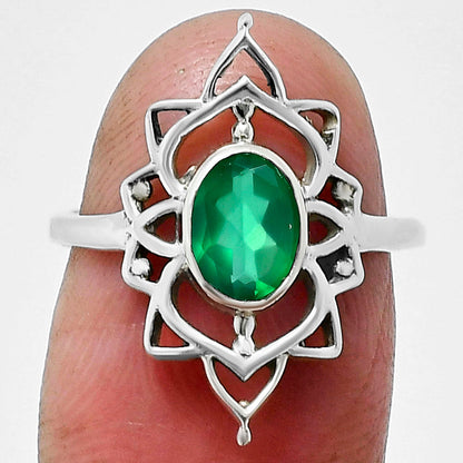 Natural Gemstones Oval Shape 925 Silver Ring S. 6-9 Jewelry DGR1143 R-1744-2