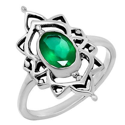 Natural Gemstones Oval Shape 925 Silver Ring S. 6-9 Jewelry DGR1143 R-1744-3