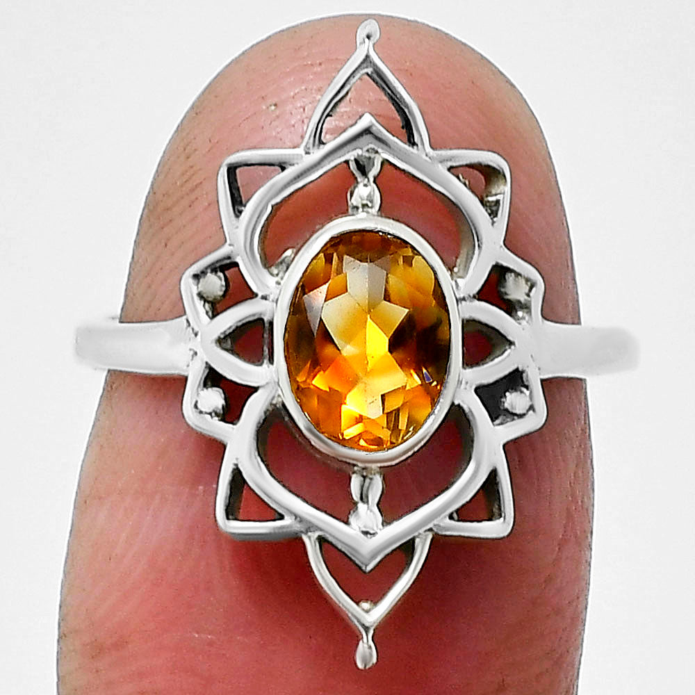 Natural Gemstones Oval Shape 925 Silver Ring S. 6-9 Jewelry DGR1143 R-1744-5