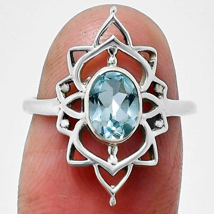 Natural Gemstones Oval Shape 925 Silver Ring S. 6-9 Jewelry DGR1143 R-1744-8