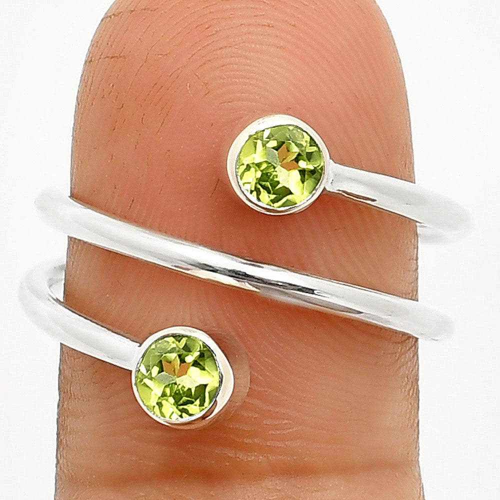 Natural Gemstones Round Shape 925 Silver Ring Size 6-9 Jewelry DGR1145 R-1185-2