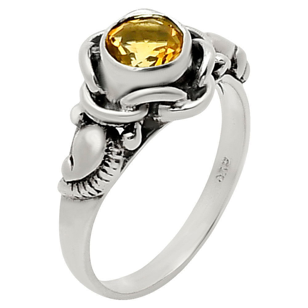 Natural Gemstones Round Shape 925 Silver Ring Size 6-9 Jewelry DGR1146 R-1395-3