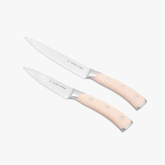 Elite 2-Piece Kitchen Knife Set - Cream-0