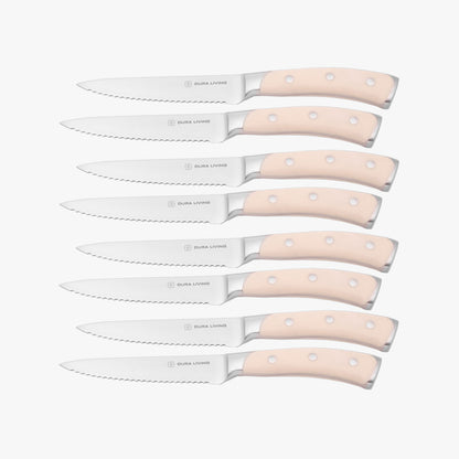 Elite Set of 8 Steak Knives - Cream-0
