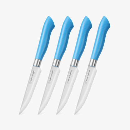 EcoCut 4 Piece Steak Knife Set, Blue