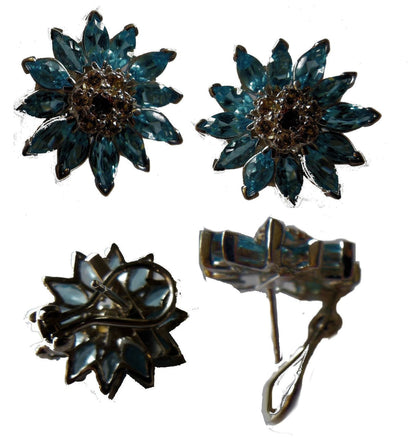 Gemstone Daisy earrings, Inter-changeable Stone Centers, 18K Gold & Semi-precious. Any gem available.-21