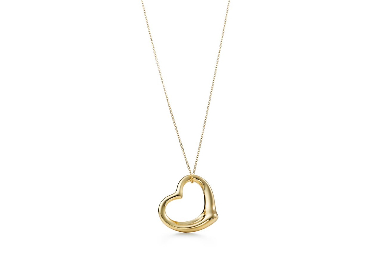 Else Peretti Open Heart Pendant from Tiffany & Co. 18K Gold