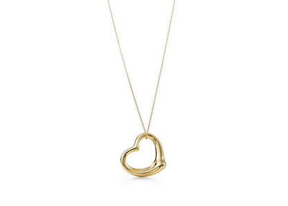 Else Peretti Open Heart Pendant from Tiffany & Co. 18K Gold