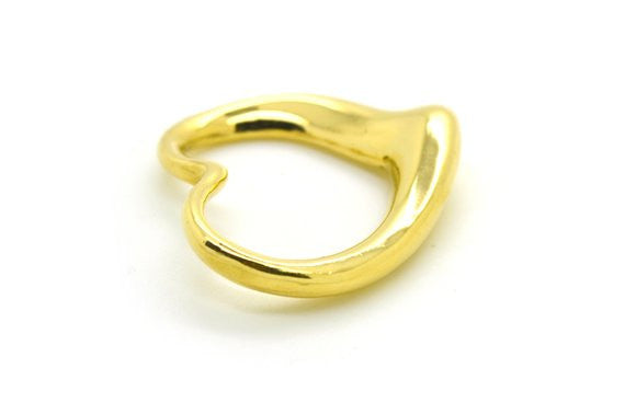 Else Peretti Open Heart Pendant from Tiffany & Co. 18K Gold