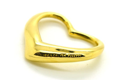 Else Peretti Open Heart Pendant from Tiffany & Co. 18K Gold