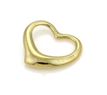 Else Peretti Open Heart Pendant from Tiffany & Co. 18K Gold
