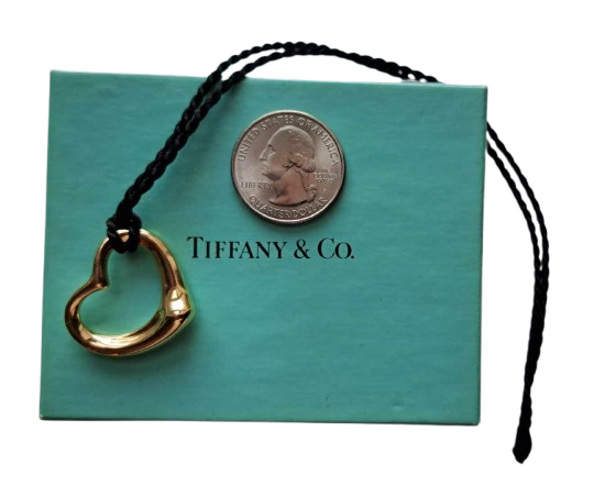 Else Peretti Open Heart Pendant from Tiffany & Co. 18K Gold