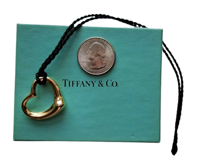 Else Peretti Open Heart Pendant from Tiffany & Co. 18K Gold