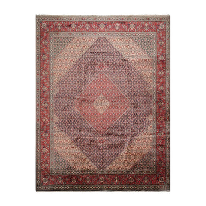 10x14 Midnight Blue Hand Knotted 100% Wool Bidjar Traditional 300 KPSI Oriental Area Rug-1