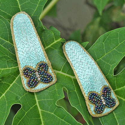 Colorful Beaded Hair Clip, Jewelry,Beaded Barrette,Indigenous Hair Clip ,Tribal Barrette,Beaded Hair Bow FHC1001