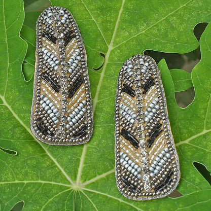 Colorful Beaded Hair Clip, Jewelry,Beaded Barrette,Indigenous Hair Clip ,Tribal Barrette,Beaded Hair Bow FHC1002