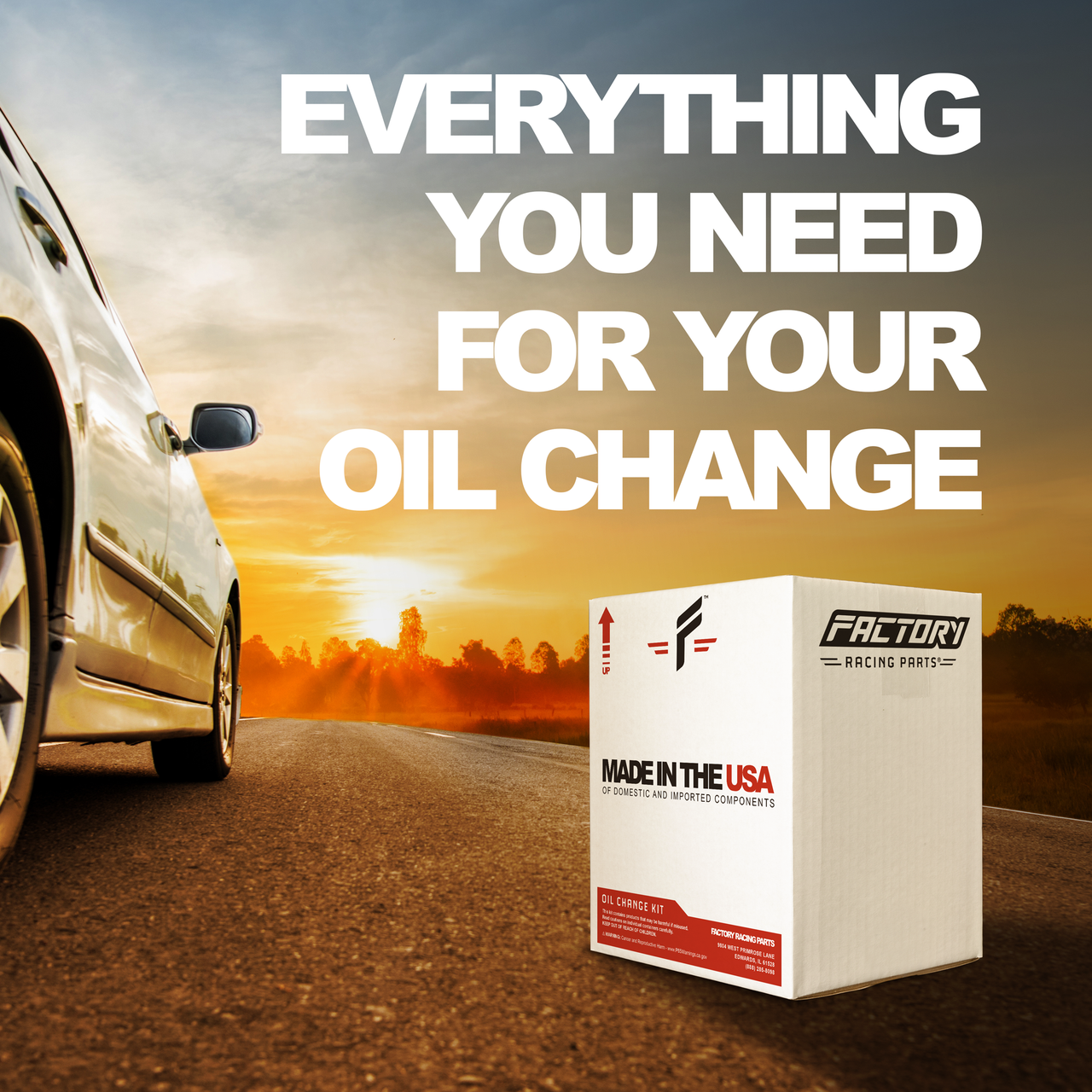 Factory Racing Parts SAE 10W-40 4qt Oil Change Kit Fits Yamaha YZF- R1