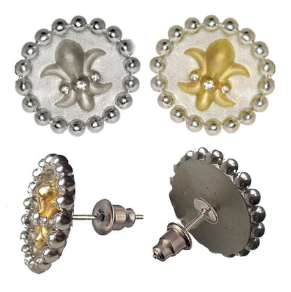 Fleur De Lis Tuxedo Shirt Studs: Diamonds in 18K Gold-9