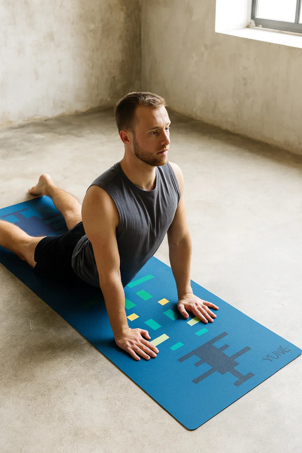 Blue Rush Flow — MN25 6mm Non-Slip Yoga Mat-1