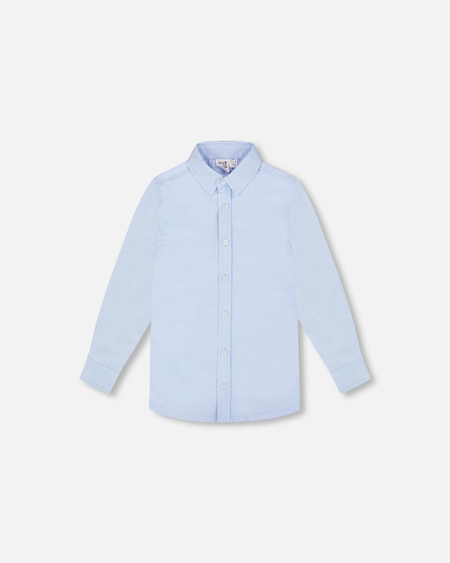 Long Sleeve Button Down Shirt Pale Blue-0